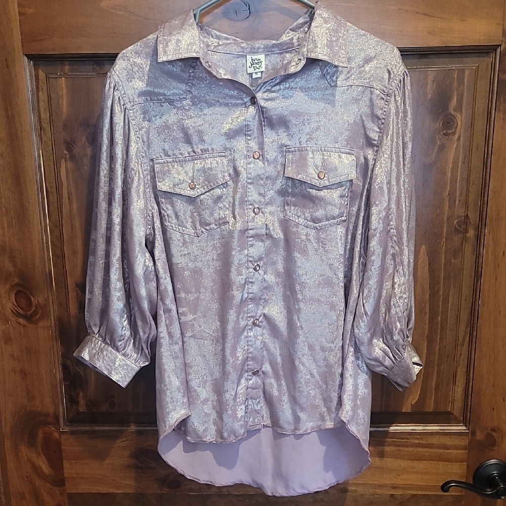Ivy Jane Shimmering Lavender Blouse